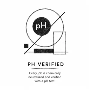 pH verified upholstery cleaning