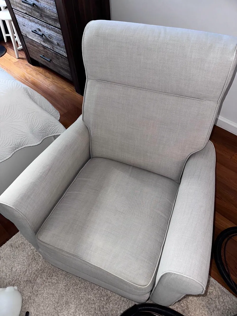 After armchair cleaning